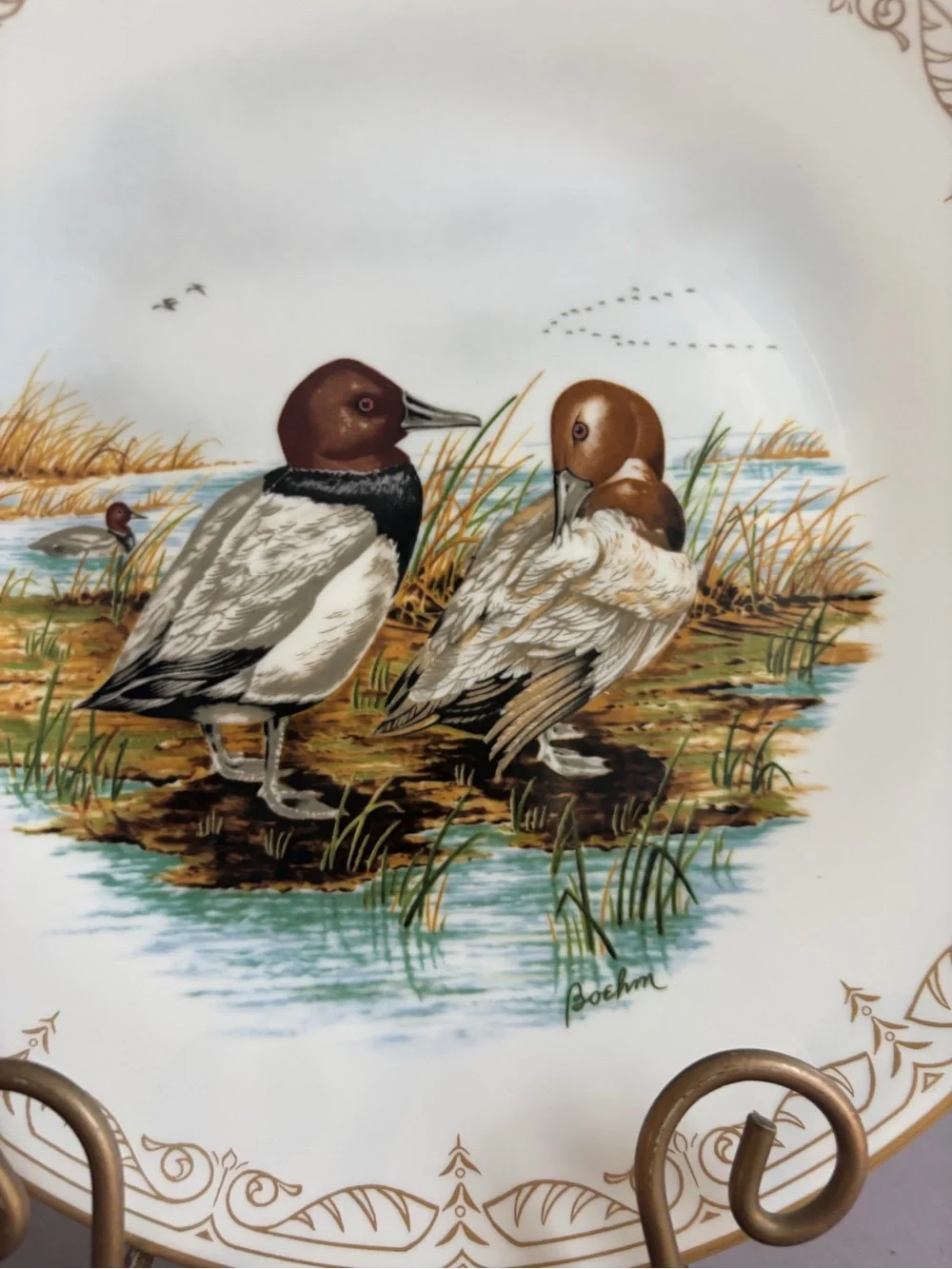 Edward Marshall Boehm Water Bird Plate Collection